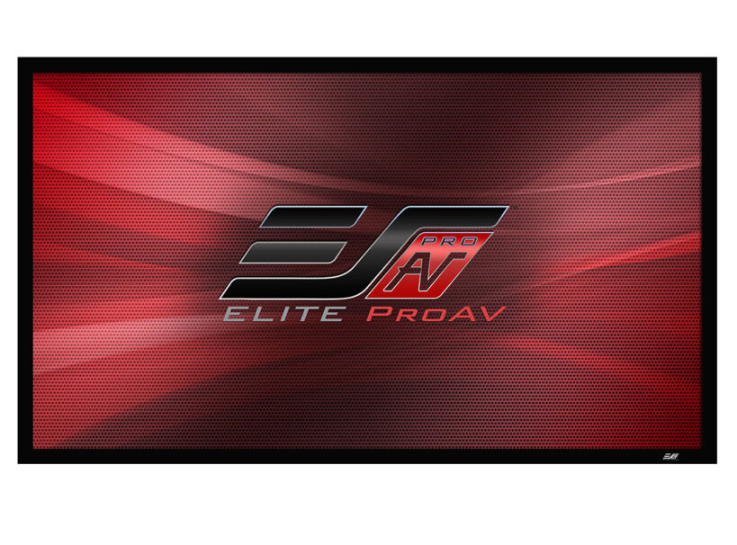 Elite ProAV Pro Fixed Frame Plus, 300 Diag. 16:9, Velvet Covered  Large-Venue Fixed Frame Commercial Projection Screen, PFV300H-PLUS