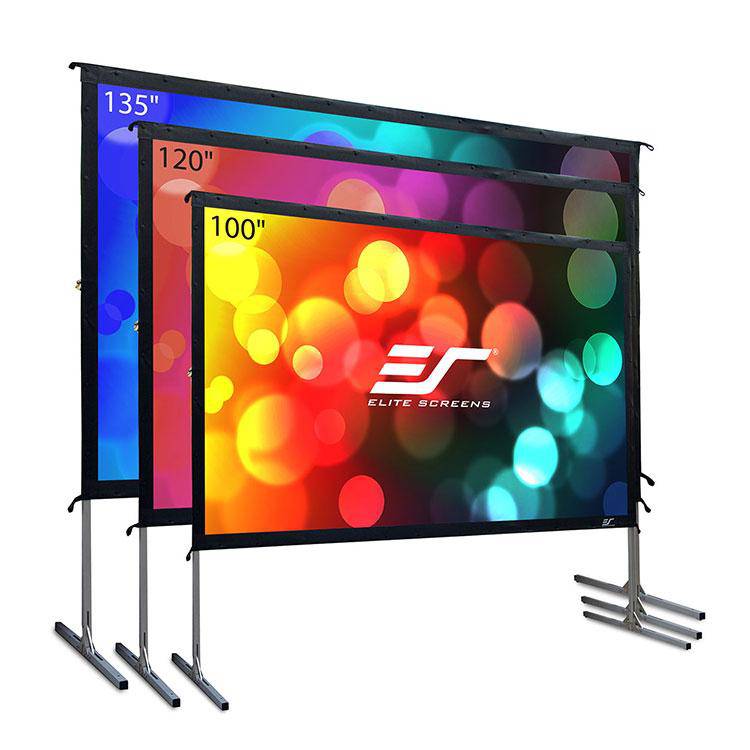 elite screens 135 inch ezframe