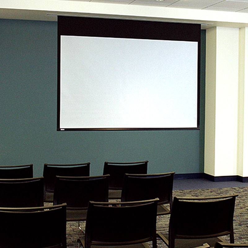 Draper Access E, 10', NTSC, ClearSound White Weave XT900E, 110 V, with Quiet Motor Projector Screen