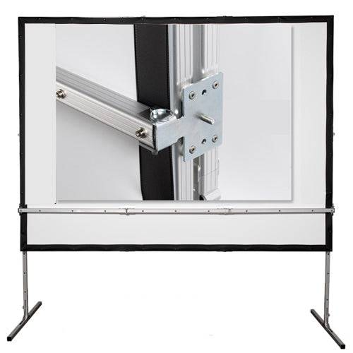 Draper Ultimate Folding Screen Dress Kit, 10' 6" x 14', NTSC, Black velour