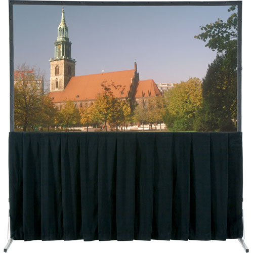 Da-Lite Fast-Fold Skirt Drape 13'1X22'5 UV - Black Panel